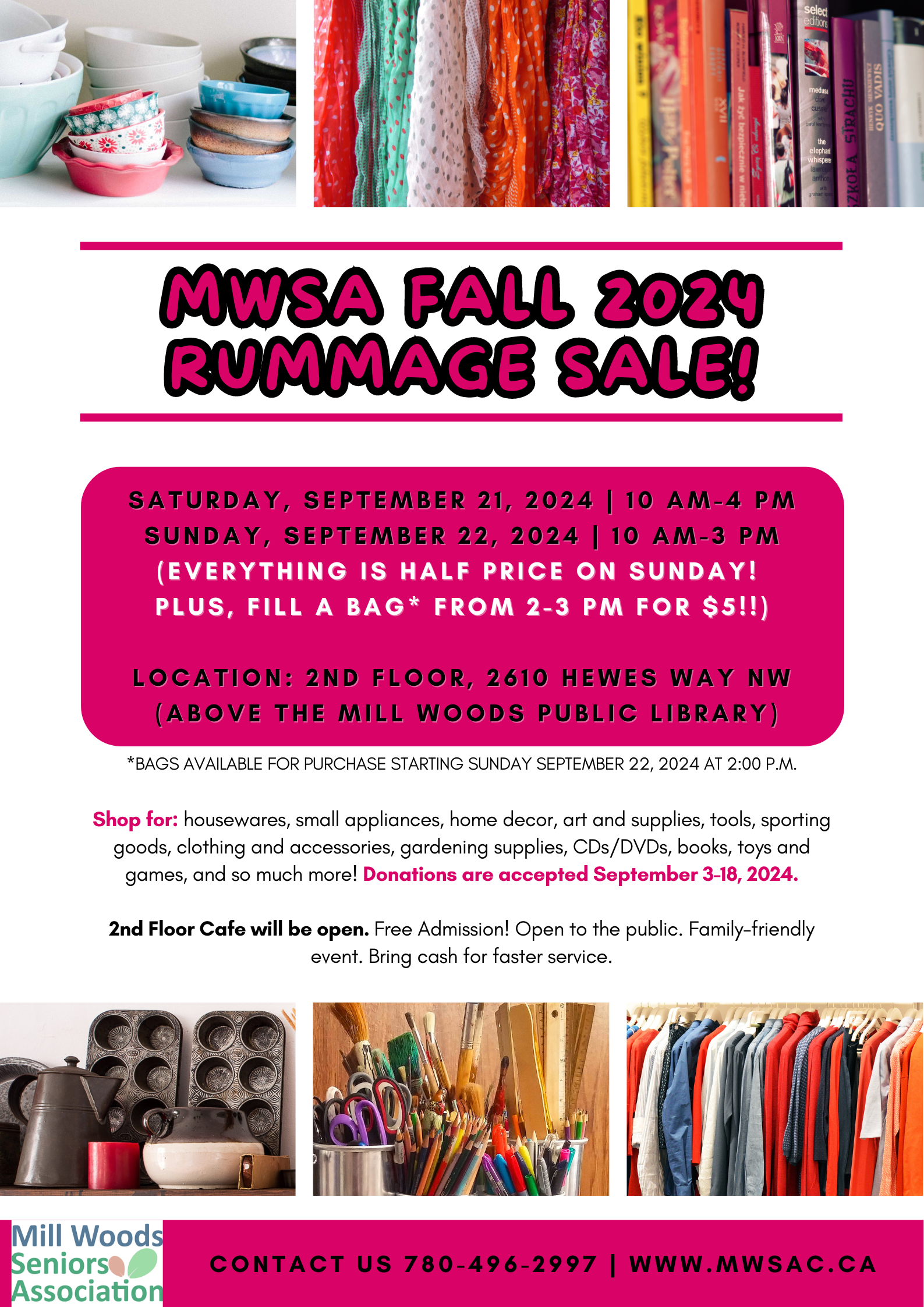 mwsa fall 2024 rummage sale